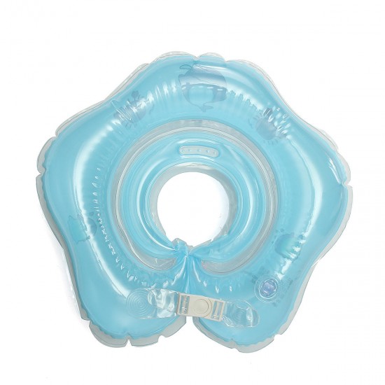 Baby Infant Swimming Pool Bath Neck Floating Inflatable Ring Built-in Belt