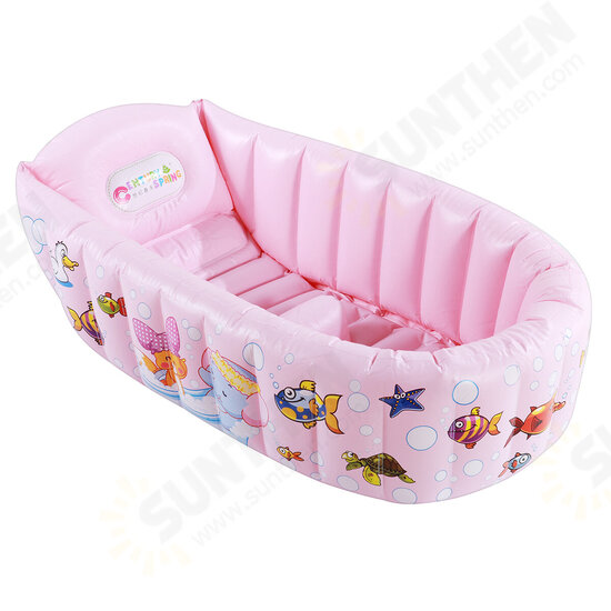 Baby Inflatable Bath Tub PVC Swimming Pool Shower Bath Folding Kids Portable Swimming Pool for 0-3 Years Old