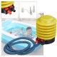 Big Port 4 inch Plastic Manual Air Pump Inflatable Bed Pump Swimming Pool Swimming Ring Inflator Pump