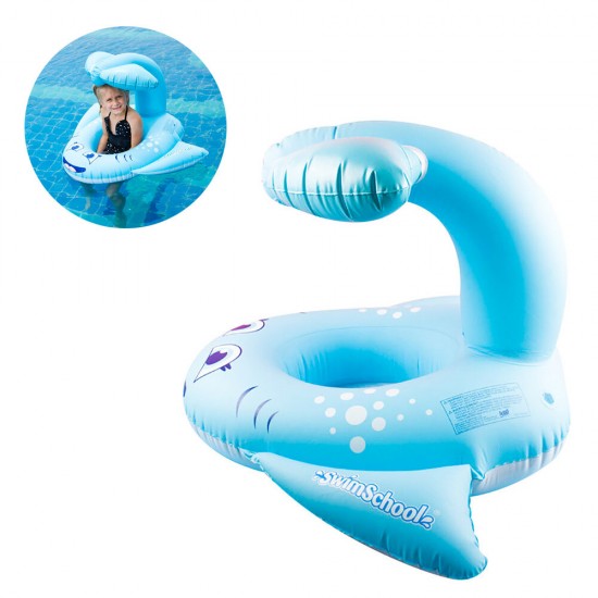 Blue Whale Childen Swimming Inflatable Ring Float Seat Chair Water Pool Toy Safer Swims Accessories