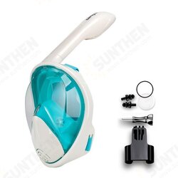 Full Face Scuba Diving Mask Anti Fog Goggles with Camera Mount Underwater Wide View Snorkel Swimming mask for Adult Youth Full Face Scuba Diving Mask Anti Fog Goggles with Camera Mount Underwater Wide View Snorkel Swimming mask for Adult Youth