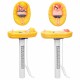 Cartoon Shatter Resistant Floating Pool Thermometer With String For Swimming Pools Spas Hot Tubs Water Temperature Tester Tool