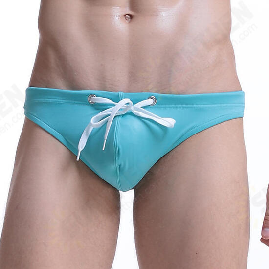 Casual Beach Solid Color Bikini Swimwear for Men Swimming Trunks Casual Beach Solid Color Bikini Swimwear for Men Swimming Trunks