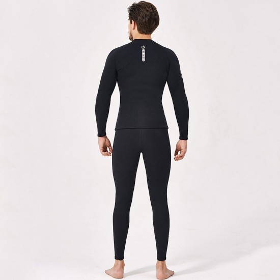 Men's Wetsuit 2mm Wetsuit Separate Long-sleeved Tops Cold-proof Warm Large Size Surf Suit