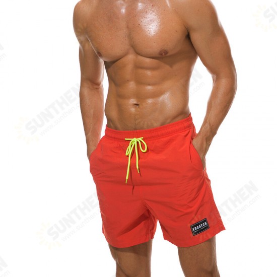 Men Summer Swimming Trunks Nylon Surfing Waterproof Quick Dry Pockets Beach Shorts