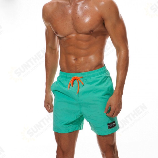 Men Summer Swimming Trunks Nylon Surfing Waterproof Quick Dry Pockets Beach Shorts