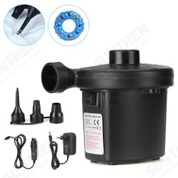 Electric Air Pump 3 Nozzle Inflator for Inflatable Cushions Air Mattress Bed Swimming Ring Boats Electric Air Pump 3 Nozzle Inflator for Inflatable Cushions Air Mattress Bed Swimming Ring Boats