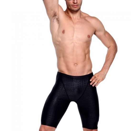 Mens Swimming Trunks Wear Resistant Flexible Swimwear Shorts Fitness Swimming Clothing