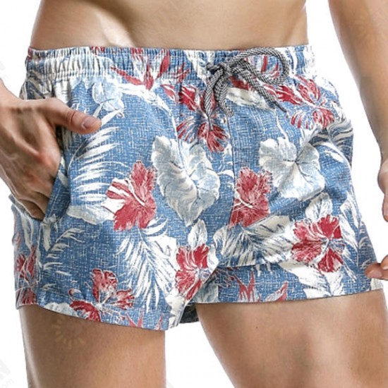 Fashion Hawaiian Printing Quick Dry Breathable Sports Board Shorts for Men