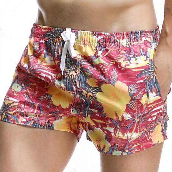 Fashion Hawaiian Printing Quick Dry Breathable Sports Board Shorts for Men