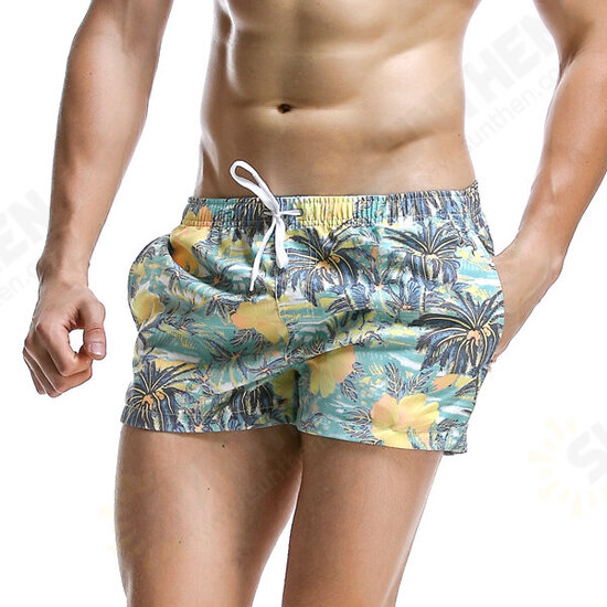 Fashion Hawaiian Printing Quick Dry Breathable Sports Board Shorts for Men