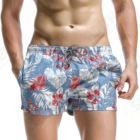 Fashion Hawaiian Printing Quick Dry Breathable Sports Board Shorts for Men