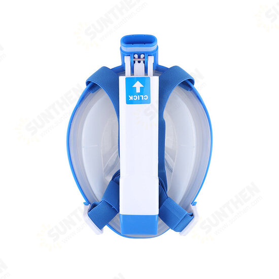 Folding Full Face Snorkel Mask 180° Panoramic View Diving Mask Anti-Fog Anti-Leak with Camera Mount for Adults Folding Full Face Snorkel Mask 180° Panoramic View Diving Mask Anti-Fog Anti-Leak with Camera Mount for Adults