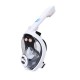 Folding Full Face Snorkel Mask 180° Panoramic View Diving Mask Anti-Fog Anti-Leak with Camera Mount for Adults
