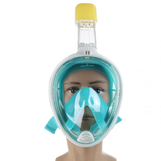 Full Face Snorkel Mask 180° Panoramic Viewing Anti Fog Anti Leak Diving Mask Outdoor Water Sport
