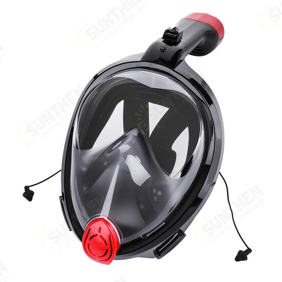 Full Face Snorkeling Mask Underwater Anti Fog Swim Diving Scuba Mask With Detachable Camera Holder