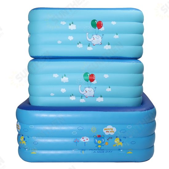 Full-Sized Family Inflatable Swimming Pool Thickened 4-Ring Inflatable Lounge Pool Summer Backyard for Adult Kids Babies Toddler Aults Full-Sized Family Inflatable Swimming Pool Thickened 4-Ring Inflatable Lounge Pool Summer Backyard for Adult Kids Babies Toddler Aults
