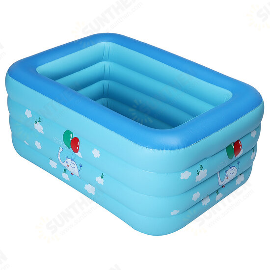 Full-Sized Family Inflatable Swimming Pool Thickened 4-Ring Inflatable Lounge Pool Summer Backyard for Adult Kids Babies Toddler Aults Full-Sized Family Inflatable Swimming Pool Thickened 4-Ring Inflatable Lounge Pool Summer Backyard for Adult Kids Babies Toddler Aults