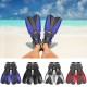 F621 1 Pair Snorkel Fins Swimming Diving Flippers PP TPR Comfortable Water Socks for Adult