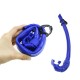 SN619 Silicone Diving Tube 18.5inch Folding Snorkel Anti Leak Freediving Breathing Tube Outdoor Swimming Diving