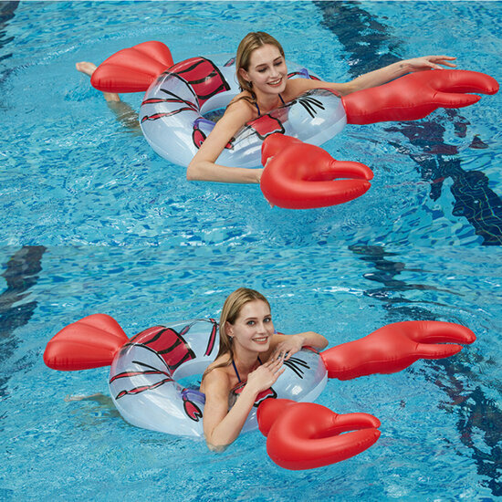 Inflatable Crawfish Swim Ring Swimming Pool Bathing Floating Circle Swimming Safety Protection Tools