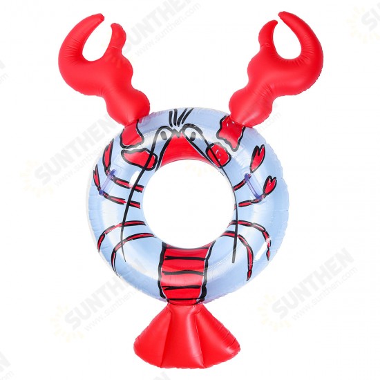 Inflatable Crawfish Swim Ring Swimming Pool Bathing Floating Circle Swimming Safety Protection Tools