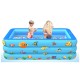 Inflatable Swimming Pool Garden Outdoor PVC Paddling Pools Kid Game Pool