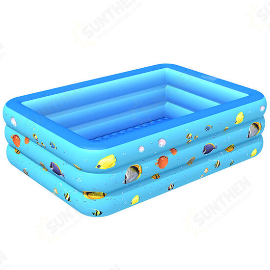 Inflatable Swimming Pool Yard Garden Family Kids Play Backyard Blow Up Paddling Pool Bathing Tub Outdoor