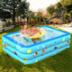 Inflatable Swimming Pool Yard Garden Family Kids Play Backyard Blow Up Paddling Pool Bathing Tub Outdoor