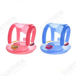 Kids Baby Swim Seat Boat Inflatable Float Cushion Sunshade Swimming Ring-Blue/Pink Kids Baby Swim Seat Boat Inflatable Float Cushion Sunshade Swimming Ring-Blue/Pink