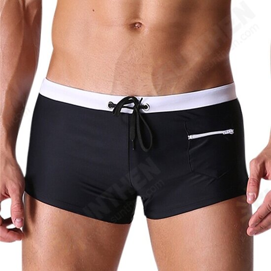 Men's Boxer Shorts Swimwear Swimming Trunks Shorts Breathable Soft Quick Dry