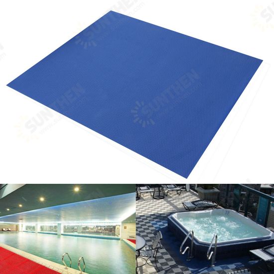 Multi-Size PVC Swimming Pool Anti-skip Mat Polyester Cloth Easy To Clean Square Swimming Pool Cover