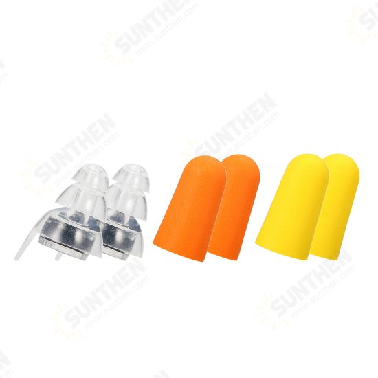 4 Pairs Ear Plugs Soft Sponge Ear Plugs Comfortable and Silent Hearing Protection Sleeping Ear Plugs