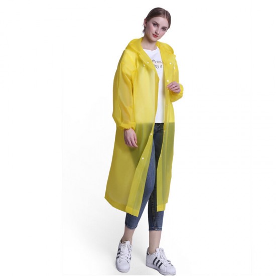 Non-disposable Stylish Adult Lightweight Hooded Raincoat Breathable Tourism Outdoor Raincoat Environmental Protection Rainware Slicker Mackintosh