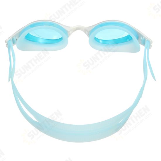 Swimming Glasses PC Silicone Shockproof Anti-fog Anti-UV Adjustable Swimming Goggles for Adult