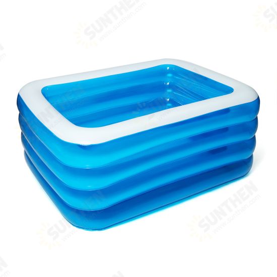 PVC 3/4 Layers Inflatable Swimming Pool Camping Garden Ground Pool