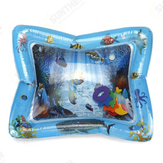 PVC Air Inflatable Swimming Air Mattress Water Cushion Baby Kids Infant Toddlers Tummy Water Play Fun Toys Ice Mat Pad