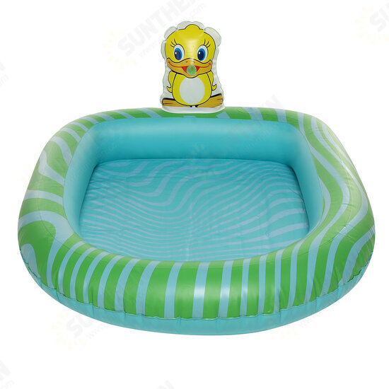 PVC Children Inflatable Swimming Pool Sprinkler Pool Thickened Cartoon Pattern Outdoor Swimming Water Play Children Toys