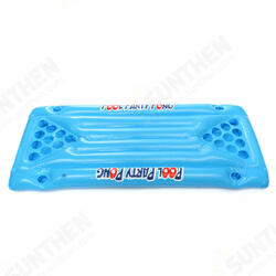 PVC Inflatable Beer Pong Ball Table Water Floating Raft Lounge Pool Drinking Game 24 Cups Holder PVC Inflatable Beer Pong Ball Table Water Floating Raft Lounge Pool Drinking Game 24 Cups Holder