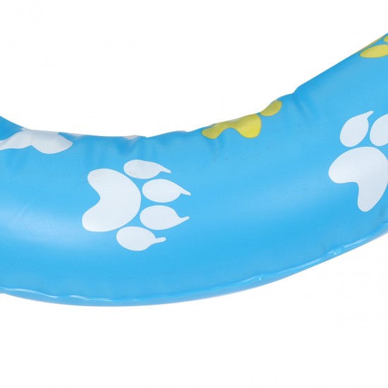 PVC Inflatable Pet Dual-Use Person/Dog Floating Bed Blowing Air Floating Row Pet Floating Bed Elastic Comfortable Swimming Floating Bed