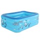 PVC Inflatable Swimming Pool Children Adult Square Bathing Tub Outdoor Garden Home