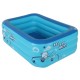 PVC Inflatable Swimming Pool Children Adult Square Bathing Tub Outdoor Garden Home