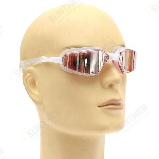 Plating Adult Swimming Goggles Adjustable Swimming Glasses