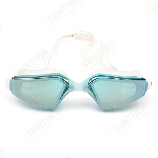 Plating Adult Swimming Goggles Adjustable Swimming Glasses