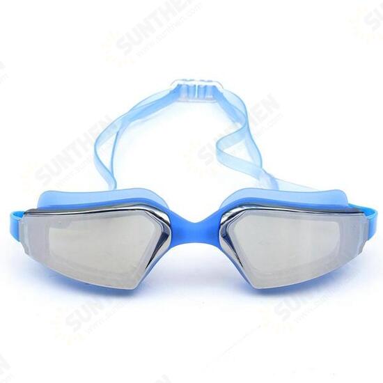 Plating Adult Swimming Goggles Adjustable Swimming Glasses