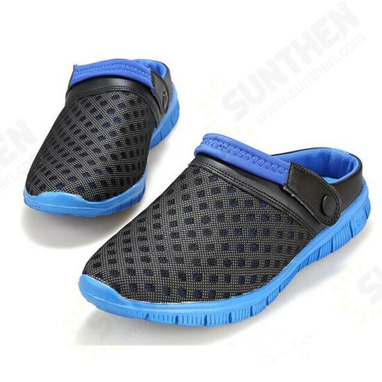 Plus Size Outdoor Mesh Slippers Breathable Sandals Summer Beach Casual Lazy Shoes