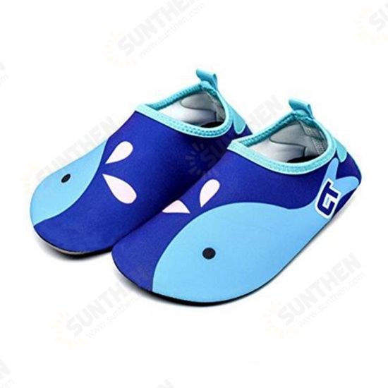 Quick Dry Cartoon Swim Shoes Slip Resistant Breathable Beach Shoes Swimming Surfing for Kids