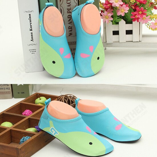 Quick Dry Cartoon Swim Shoes Slip Resistant Breathable Beach Shoes Swimming Surfing for Kids