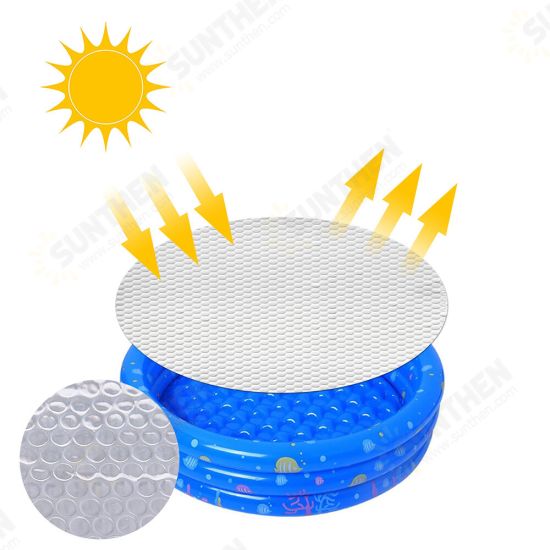 Round PVC Solar Pool Cover Waterproof Sun Protection Swimming Pool Insulation Cover Sheet