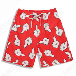 S5258 Beach Shorts Board Shorts 3D Funny Gloves Printing Fast Drying Waterproof Elasticity S5258 Beach Shorts Board Shorts 3D Funny Gloves Printing Fast Drying Waterproof Elasticity